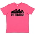 thumbnail image 3 of Inktastic Pittsburgh Skyline Grunge Youth T-Shirt, 3 of 5