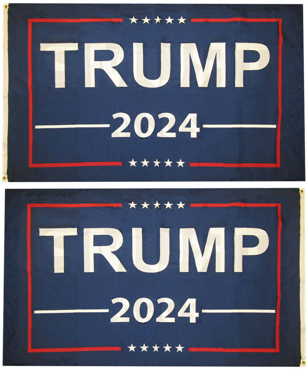 TRUMP 2024 DYNASTY FLAG OFFICIAL NYLON USA American REELECT FLAGS 2ply /& 1Ply
