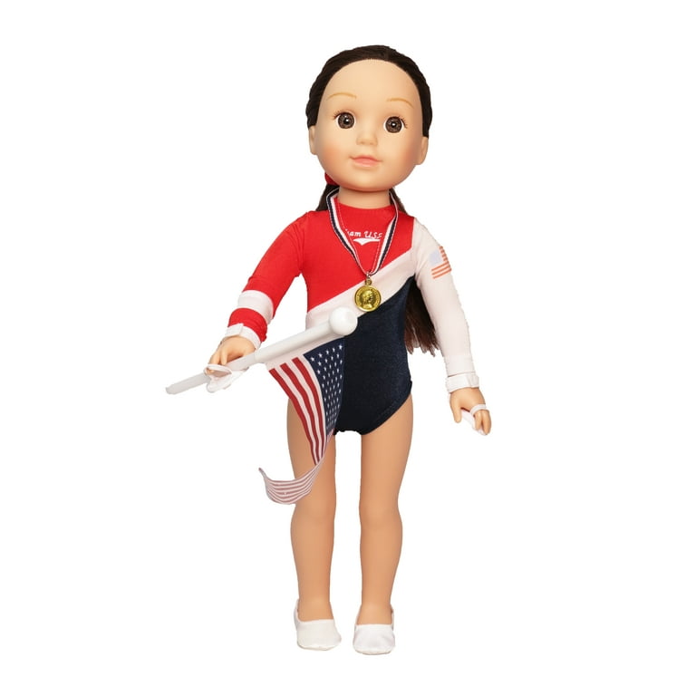 Doll Lawran USA Gymnast Complete Gymnastic Set American