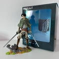 thumbnail image 2 of Ataque a Titan Levi figura de acción Anime Figma Eren Jaeger Mikasa Ackerman Rivaille Rival Ackerman en sofá modelo juguete para regalo zhangmengya LED, 2 of 2