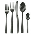 thumbnail image 2 of MegaChef Baily 20 Piece Flatware Utensil Set, Stainless Steel Silverware Metal Service for 4 in Black, 2 of 6