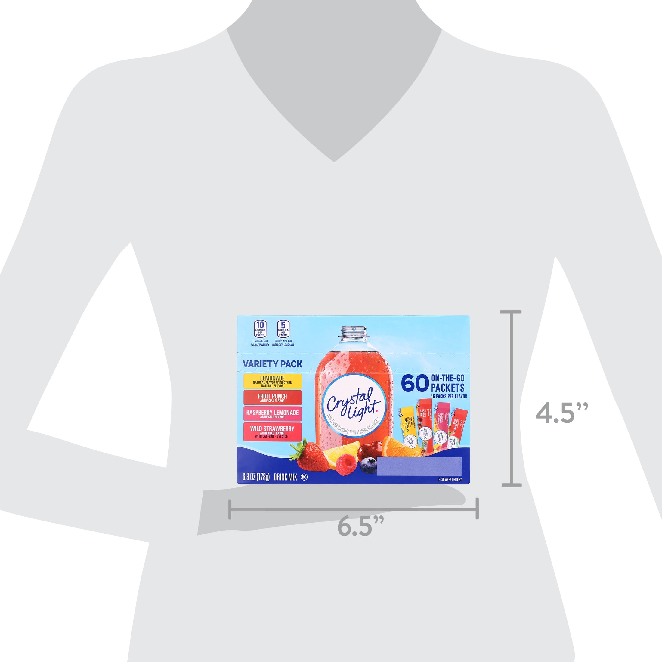 Crystal Light Powdered Drink Mix Variety Pack, 60 ct.