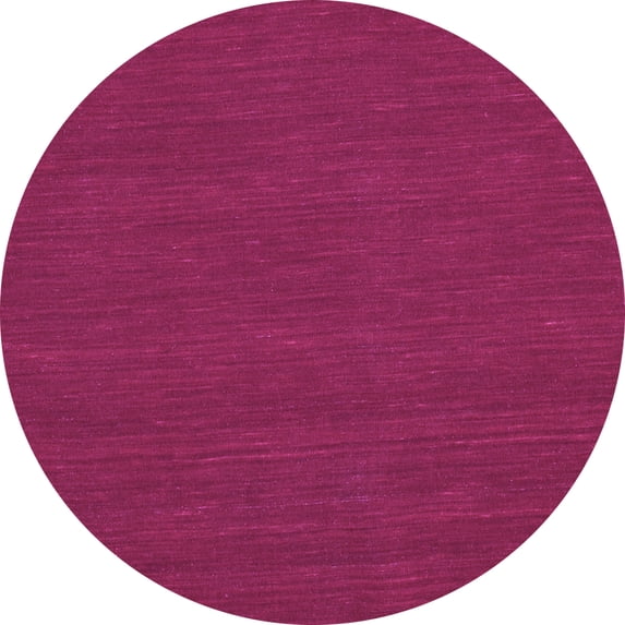 Ahgly Company Indoor Round Abstract Purple Contemporary Area Rugs, 6' Round