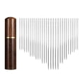 thumbnail image 1 of Tnarru 30Pcs Self Threading Needles Hand Stitching Needle Easy to Go through Embroidery for Crochet Projects Assorted Needles Ebony Case, 1 of 8