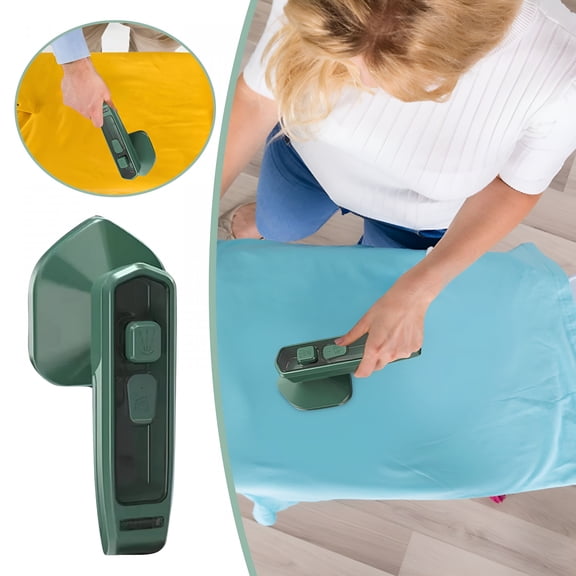 HIBIBUD Mini Cordless Steam Iron – Portable Handheld Garment Steamer,7.9"X3.3"X7.9" Lightweight Travel Iron for Clothes,Home & Business Trips Hand Held Steamer
