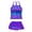 Purple Mermaid, variant on Lanbubble Girls Tankini Swimsuits Set Criss-Cross 2-Piece Bathing Suits Beach Swimwear 7-8 Years