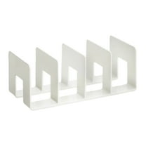 Staron under $5! Acrylic Book Stand, Desktop Reading Holder with 4 Partitions, Fixed Book Clip Storage Rack, Thickened Transparent Organizer for Home and