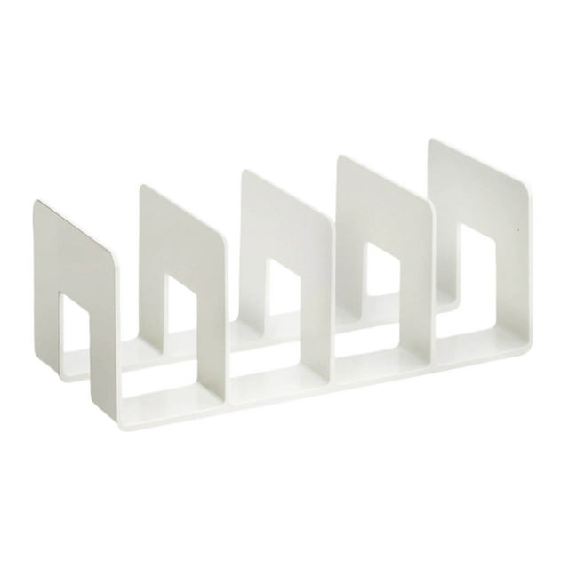 Amzcrzy Rangement pour Vêtements et Garde-Robe, Organisateurs et Rangements de Placard, Bacs de Rangement avec Couvercles, Support de Livre en Acrylique, Support de Lecture, Pince à Livre Fixe pour Bureau, Artefact de Rangement, Serre-Livres