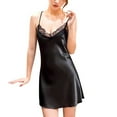thumbnail image 2 of Pxiakgy Sleepwear for women women lace passion Sleepwear plus size dress nightwear dress black + m, 2 of 9