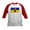 Red/White, variant on CafePress - Ukrainian Flag With Fist Baseball Jersey - Kids Cotton Baseball Jersey, 3/4 Sleeve Shirt