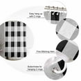 thumbnail image 5 of Small Stall Shower Curtain 36x78 Inch Narrow Half Size Black White Plaid Bath Curtains Bathroom Decor Spring Farmhouse Buffalo Checkered Waterproof Fabric Shower Curtain Set with Hooks 36 Inch, 5 of 6