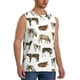 thumbnail image 2 of Fotbe Cow Men's Camiseta sin Mangas Estampada para Hombres, Playera Casual para Gimnasio, Entrenamiento, Playa-Small, 2 of 7