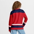 thumbnail image 2 of Women's Fanatics  Red Washington Capitals Icing Long Sleeve Lace Up Sweatshirt, 2 of 6