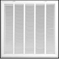 thumbnail image 2 of HVAC Premium 25" X 25" Steel Return Air Filter Grille for 1" Filter - Fixed Hinged - HVAC Duct Cover - Flat Stamped Face - White [Outer Dimensions: 27 5/8"w X 27 5/8"h], 2 of 4
