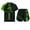 Green, variant on Kids Boys Boxing Uniform 2 Piece Kickboxing MMA Training Clothes T-Shirt with Trunk Kickboxing Costume Blue 16
