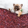 thumbnail image 3 of Yiaed Red Glitter Print Dog Blankets-Cat Blanket Washable for Couch Protection,Puppy Blanket, Soft Plush Reversible Throw Furniture Protector-Small, 3 of 8