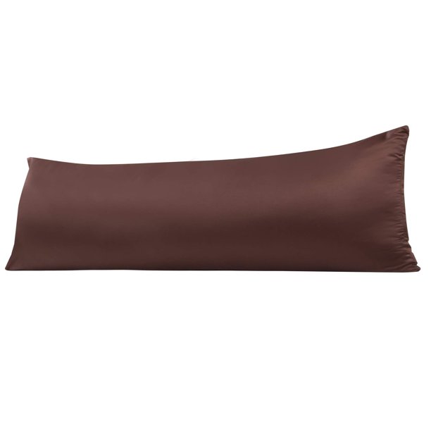ORGANICTUNE Satin Long Body Pillowcase for Hair and Skin, Silky Slip