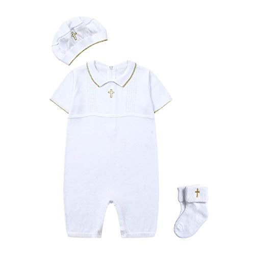 Baby Boy Baptism Outfit with Hat Christening Outfit Cross Detail 3 6M Snow White Walmart