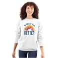 thumbnail image 3 of It Does Get Better Motivational LGBTQ Unisex Plus Fleece Graphic Sweatshirt Brisco Brands 4X, 3 of 5