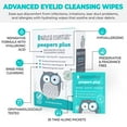 Peepers Plus Advanced Eyelid Wipes by Natural Essentials, Eyelash & Eye