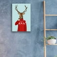 thumbnail image 3 of Epic Art 'Deer in Ski Sweater' by Fab Funky, Acrylic Glass Wall Art, 16"x24", 3 of 3