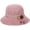 Deep Pink, variant on Kukuzhu Women's Lady's Summer Hollow Out Fisherman Hat Bucket Hat Sun Hat Travelling Hat with Buttons Bow Decor