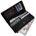 thumbnail image 6 of Wrangler Cow Print Bifold Wallet for Women RFID Zip Pocket & 10 Card Slots, Cow-Black, 6 of 8