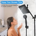 thumbnail image 6 of 8"/10"/12" Shower Head, High Pressure Rainfall Shower Head/Handheld Showerhead Combo Featuring an 11" Extension Arm, Shower Head with Holder/Hose for Shower Use Only, 6 of 11