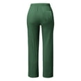 thumbnail image 6 of Womens Travel Pants Solid Cotton Casual Pants With Pockets Soft Comfortable Daily Wear Long Trousers For Spring Summer Autumn L Pants For Women, 6 of 6