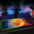 thumbnail image 7 of XL Led Gaming Mouse Pad with 14 Light Modes - Light Up Gamer Mouse Pad,31.5 x 11.8in Non-Slip Gamepad Style RGB Large Gamer Mousepad,Black Long Glowing Gaming Accessories for Desk,Waterproof, 7 of 7