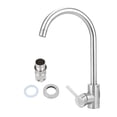 thumbnail image 1 of Modern Household Kitchen Bathroom Hot Cold Water Stainless Steel Faucet, 1 of 15