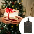 thumbnail image 4 of Unique Bargains 1 Pc Marble Pattern Luggage Tag for Travelling Black Polyurethane, 4 of 5