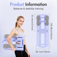 thumbnail image 5 of Rican Pilates Board, Foldable Ab Board, Multifunctional Abdominal Board for Home, 300 lbs Abs Workout Equipment with Knee Pad, Portable Pilates Reformer for Full Body Workout, Purple, 5 of 10