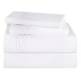 thumbnail image 2 of Superior Egyptian Cotton 1200 TC Embroidered White/White Sheet Set, Queen, 2 of 13