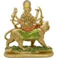 thumbnail image 4 of alikiki Hindu Goddess Lord Durga Statue - India God Antique Gold Durga Murti Idol Home Temple Puja Sculpture Indian Diwali Day Mandir Pooja Decoration, 4 of 10