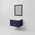 thumbnail image 6 of Castor 30 in W Blue Single Bath Vanity White Quartz Top and 28 in Mirror, 6 of 11