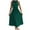 Green, variant on Elegant Dress for Women Crew Neck Sleeveless Pleated Maxi Dress Tie Waist Flowy Wedding Guest Dress for Party