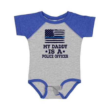 

Inktastic Daddy is a Police Officer Policeman Law Enforcement Gift Baby Boy or Baby Girl Bodysuit