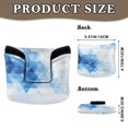 thumbnail image 2 of Haosy Blue and White Geometric Golf Mallet Putter Cover Strong Magnetic Leather Golf Club Headcover Closure, 2 of 7