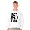 thumbnail image 3 of Best Uncle Ever Niece Nephew Men's Big & Tall Crewneck Sweatshirt Brisco Brands 5X, 3 of 5