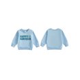 thumbnail image 2 of Spewahor Toddler Boy Girl Hanukkah Sweatshirt Letter Embroidery Long Sleeve Round Neck Pullover Loose Tops, 2 of 9
