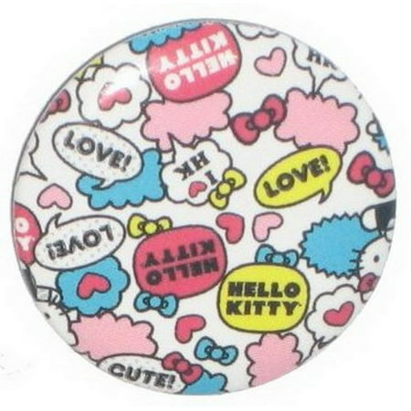 Loungefly Hello Kitty Love Cute Text Button Walmart Com