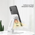thumbnail image 2 of Phone Holder Plastic 180 Degrees Foldable Adjustable Multifunctional Phone Stand Mount Tablet Bracket Cradle for Home Office Travel No.1, 2 of 8