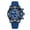 Blue, variant on MEGIR Fashion Men Watch Silicone Sports Wristwatch Quartz Chronograph Large Dial Luminous Date Clock