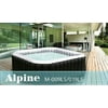 Spa Bliss Lite Alpine Square Bubble Spa -- Liner material upgraded to Metallic Silver PVC - 62 inch X 62 inch X 27 inch (158X