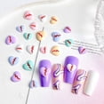 thumbnail image 4 of Colgantes para uñas Quezadyl, 150 unidades, resina, parte trasera plana, con forma de corazón, 4 of 7