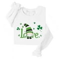 thumbnail image 5 of YABCSAZ St Patrick's Day Sweatshirts for Women Shamrock Clover Printed Funny Ugly Shirts Long Sleeve Irish Shirts Casual Loose Oversize Charms Shirts Blouse Paddy's Day Great Parade Tops, 5 of 5