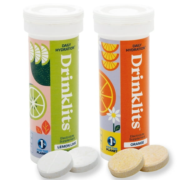 Lemon-Lime & Orange Electrolyte Tablets (2) Tube Bundle