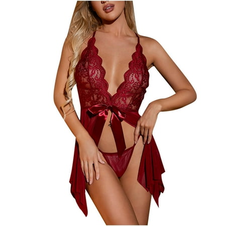 

Bigersell Push Up Lingerie Set for Women Women Fashion Print Pajamas Sleeveless Vest Lace Cami Shorts Bluse Sets Ladies Mesh Lingerie Sleepwear