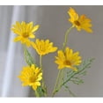 thumbnail image 3 of GRNSHTS 12Pcs Artificial Daisy Flowers 20" Outdoor UV Resistant Silk Flowers Fake Wildflowers Faux Greenery Shrubs Plants with Stems Arrangements for Home Garden Vase Decor (Yellow), 3 of 13